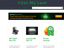 Tablet Screenshot of getmyloot.com